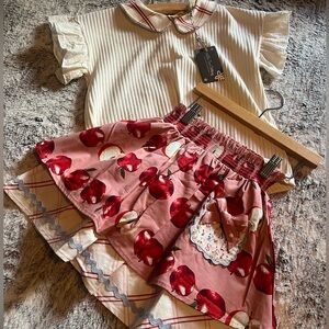 Matilda Jane skirt and shirt